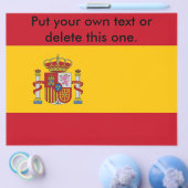 Flyer met vlag van Spanje (Enkel)