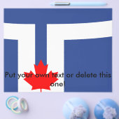 Flyer met vlag van Toronto, Canada (Enkel)