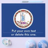 Flyer met vlag van Virginia, VS. (Enkel)