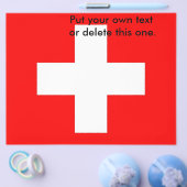 Flyer met vlag van Zwitserland (Enkel)