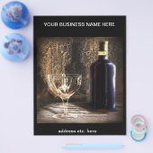 Flyer met wijnthema (Enkel)