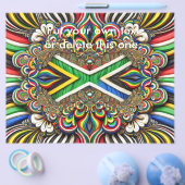 Flyer met Zuid-Afrikaanse kleuren Design (Enkel)