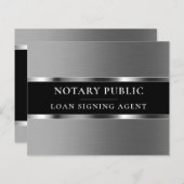 Flyer métallique élégant en argent (Devant / Derrière)