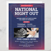 Flyer National Night Out (Devant / Derrière)