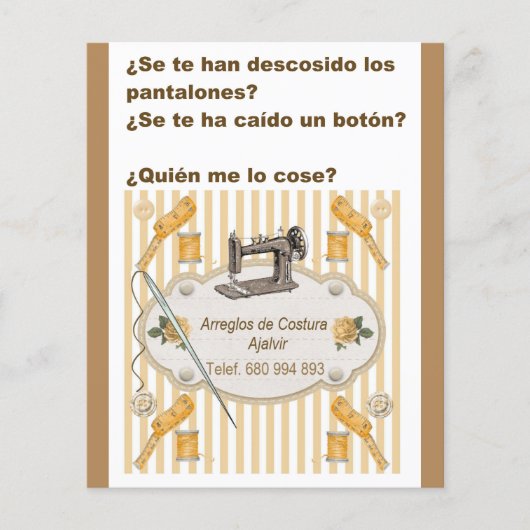Flyer o folleto de publicidad  regalos personaliza (Voorkant)