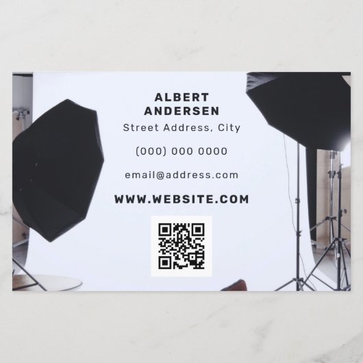 Flyer photographe du studio photo (Dos)