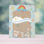 Flyer pour enfants éditable ! Panneau mignon et es (Neutre)