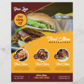 Flyer restaurant | Menu Aliments (Devant)