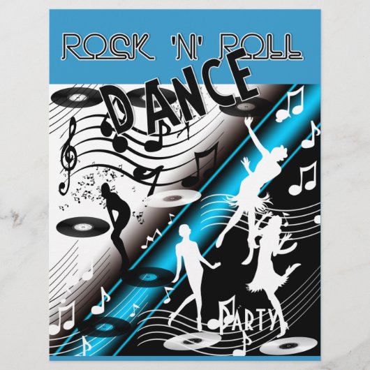 Flyer Rock'n Roll Retro Dance Party (Voorkant)