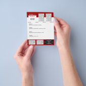 Flyer-sjabloon - creëer uw eigen 4,5 x 5,6 inch flyer (Hand)