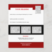 Flyer-sjabloon - creëer uw eigen 4,5 x 5,6 inch flyer (Achterkant)