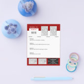 Flyer-sjabloon - creëer uw eigen 4,5 x 5,6 inch flyer (Enkel)