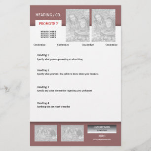 Flyer-sjabloon - creëer uw eigen 5,5-inch x8,5-inc flyer