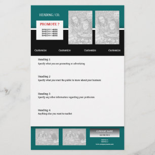 Flyer-sjabloon - creëer uw eigen 5,5-inch x8,5-inc flyer