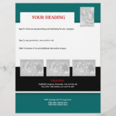 Flyer-sjabloon - creëer uw eigen 8,5-inch x11 inch flyer (Achterkant)