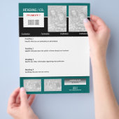 Flyer-sjabloon - creëer uw eigen 8,5-inch x11 inch flyer (Hand)