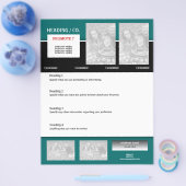 Flyer-sjabloon - creëer uw eigen 8,5-inch x11 inch flyer (Enkel)