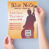 Flyer Sjabloon Event Jazz Band (Hand)