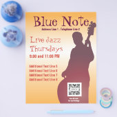 Flyer Sjabloon Event Jazz Band (Enkel)
