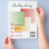 Flyer Sjabloon Healthy Living (Hand)
