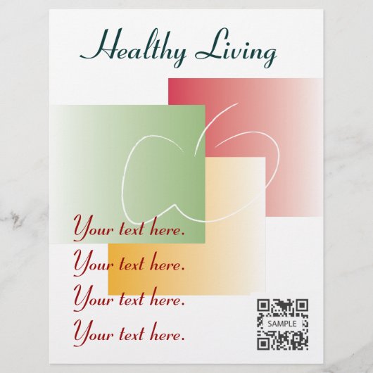 Flyer Sjabloon Healthy Living (Voorkant)