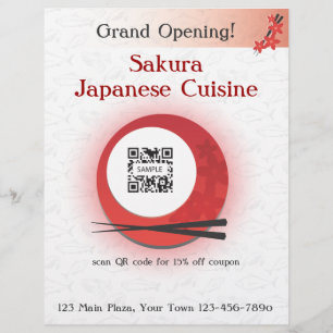 Flyer Sjabloon Japans restaurant