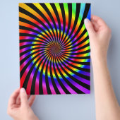 Flyer-Sjabloon: kleurrijk spiraal ontwerp Flyer (Hand)