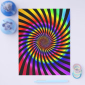 Flyer-Sjabloon: kleurrijk spiraal ontwerp Flyer (Enkel)