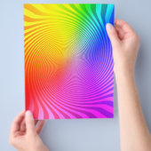 Flyer-Sjabloon: kleurrijk spiraal ontwerp Flyer (Hand)