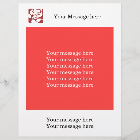 Flyer Sjabloon Labour Party (Achterkant)