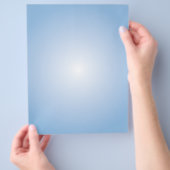 Flyer-Sjabloon: Radiale gradiënt: Blauw Flyer (Hand)