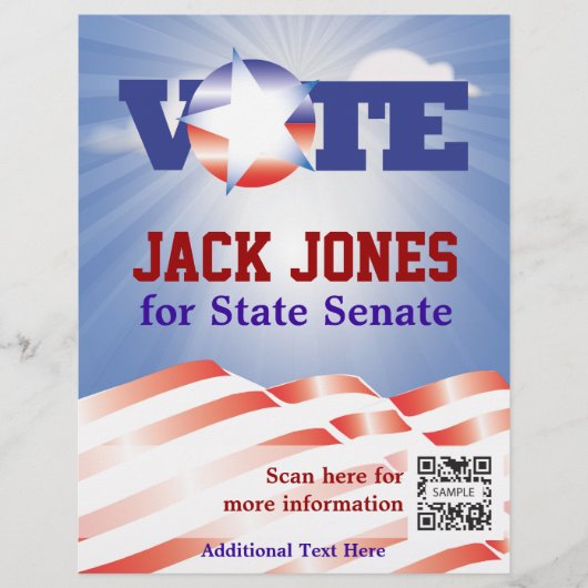 Flyer Sjabloon Stem Senaat (Voorkant)