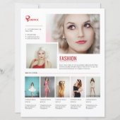 Flyer sjabloon voor modeproduct promotie (Voorkant)