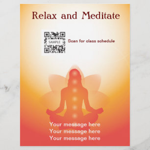 Flyer Sjabloon Yoga