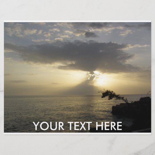 Flyer:Sunset-achtergrond Flyer (Voorkant)