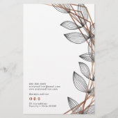 Flyer van de geometrische prijs van het lijst van (Achterkant)