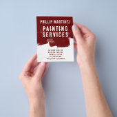 Flyer van de schilderwand (Hand)