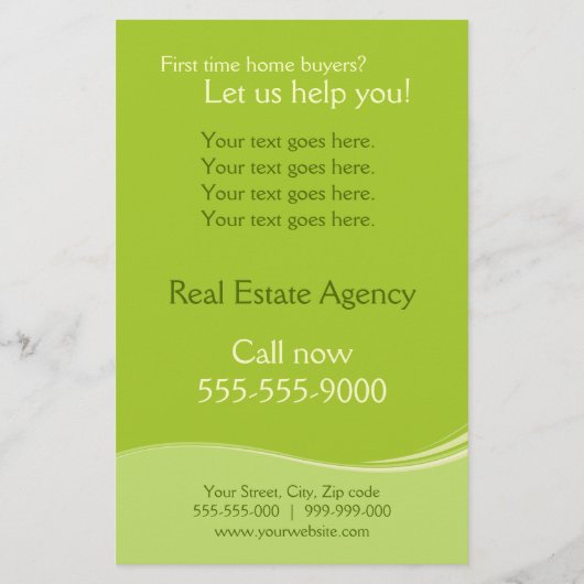 Flyer van het Agentschap voor onroerend goed (Achterkant)