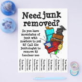 Flyer voor afvalverwijdering (Enkel)