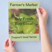 Flyer voor de boerenmarkt (Hand)