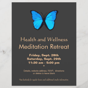 Flyer voor de gezondheid en het welzijn van vrouwe