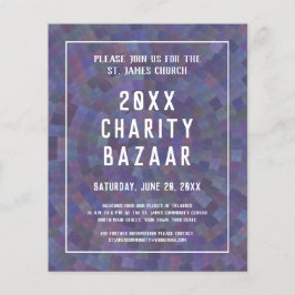 Flyer voor een liefdadigheidsevenement, bazaar of 