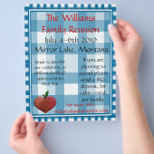 Flyer voor familiereünie (Hand)