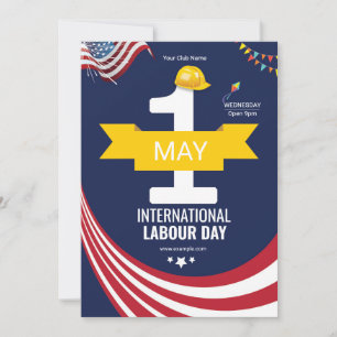 Flyer voor Internationale Arbeidsdag Kaart