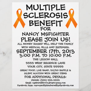 Flyer voor Multiple Sclerose-actie