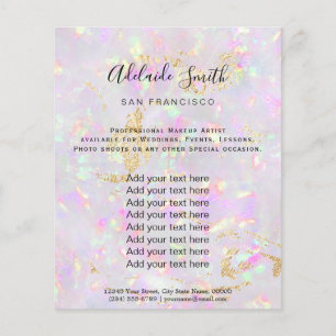 flyer voor opal-mineraalontwerp