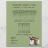 Flyer voor Schilderbedrijf (Achterkant)