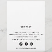 Flyer voor schoonheidssalon bedrijfsdiensten (Achterkant)