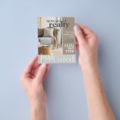 Flyer voor vastgoedmakelaar  (Hand)