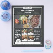 Flyer voor voedselmenu (Enkel)